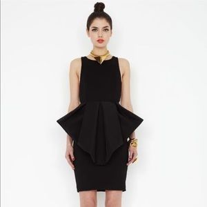 Aqua by Aqua Ace Black Peplum Mini Dress Size 0